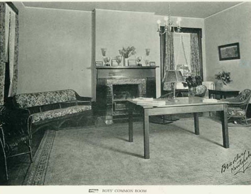 Historic Photo during ownership by Massie School. Common Room. 1925.