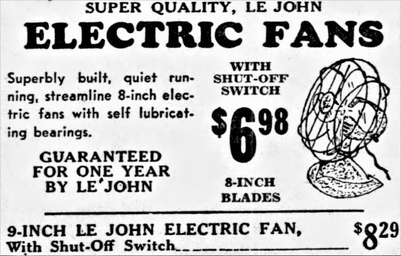 Ad for Le John, 1947