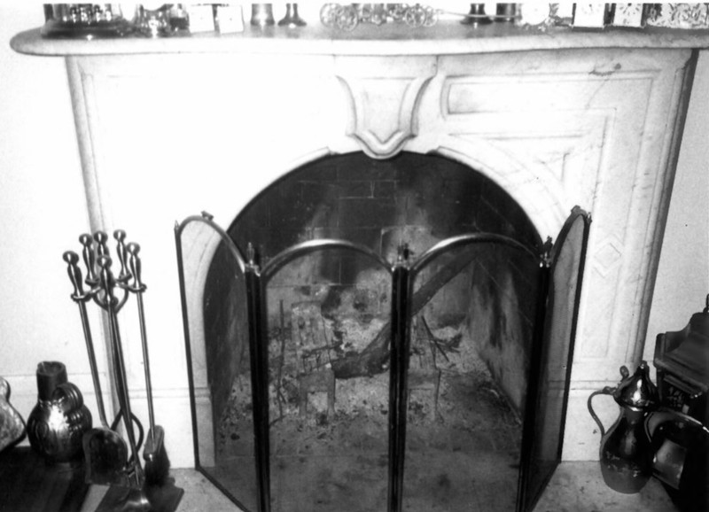 Marble mantle in Gertrude and Nelson Burch House (Beetem 2002)