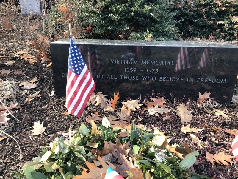 Memorial Hall grounds, Vietnam Memorial detail, 2017