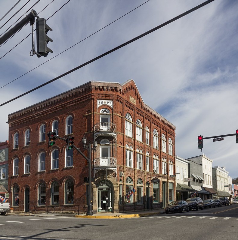 The former Bank of Greenbrier was built 1897