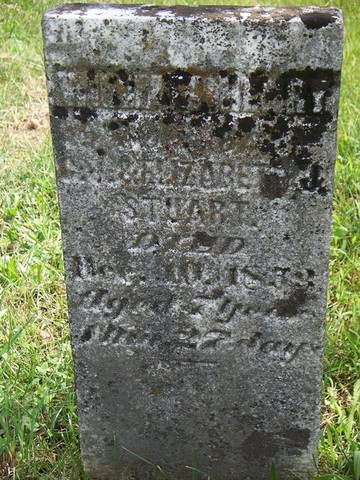 Headstone at Blockhouse Cemetery belonging to Chapman J. Stuart, a former lieutenant in the Civil War as well as the man who gave West Virginia its name