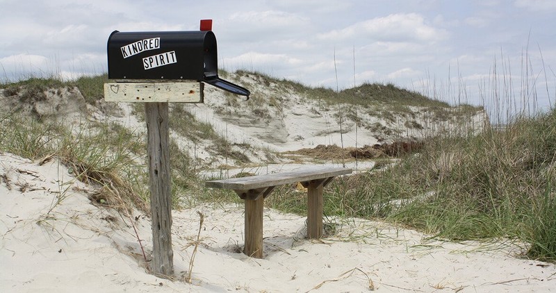 Kindred Spirit Mailbox and bench