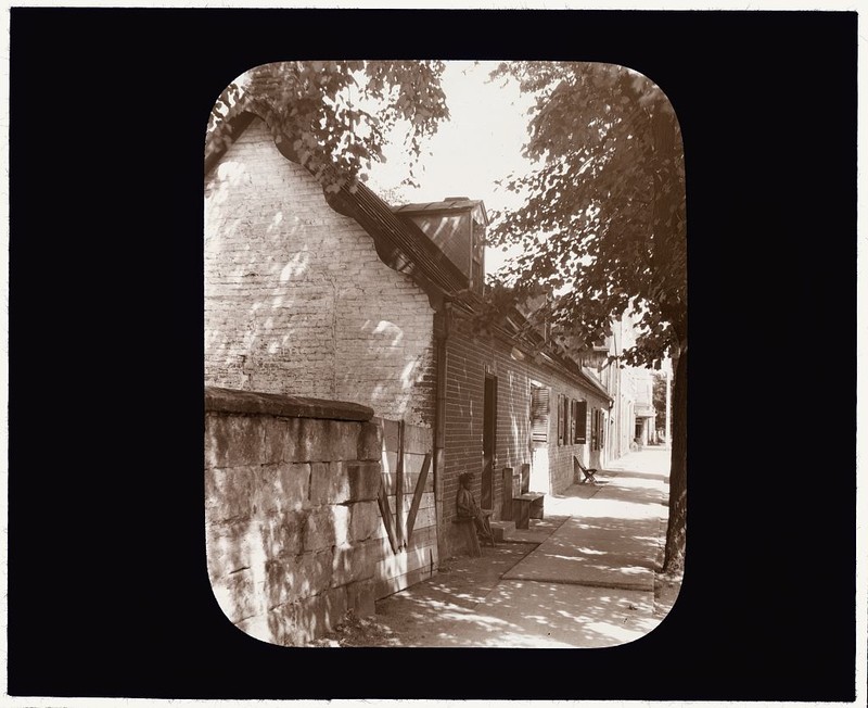 A lantern slide of the museum building, from circa 1927-29