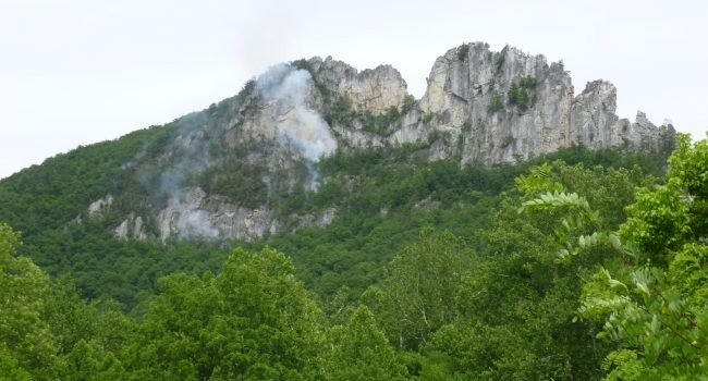 Seneca Rocks Fire Independence Weekend 2017