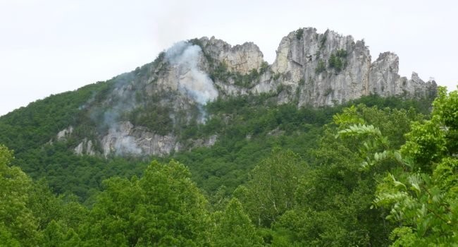 Seneca Rocks Fire Independence Weekend 2017 