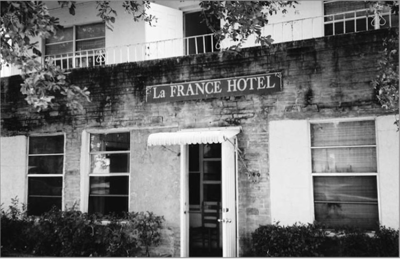 An original image of The LaFrance Hotel after its construction in 1949. 