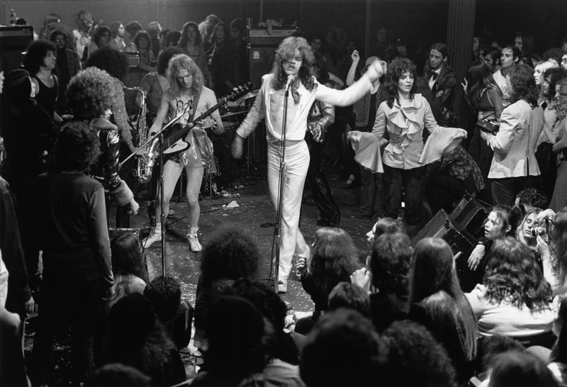 The New York Dolls performing at the center 