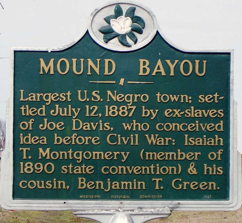 Historical Marker for the City of Mound Bayou