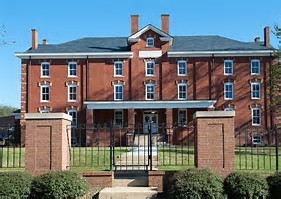 The orignal Fort Valley High School and Industrial School building.
