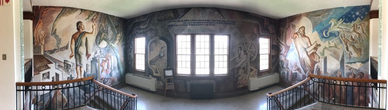 panoramic view of mural 