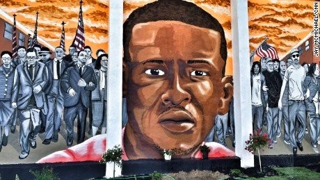 A mural in Baltimore memorializes Freddie Gray 