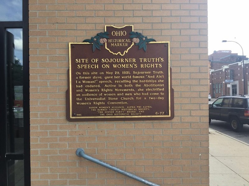 This marker erected in 1981 that stands on the Sojourner Truth Building. 