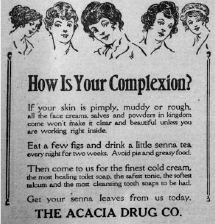 Advertisement for The Acacia Drug Co. 