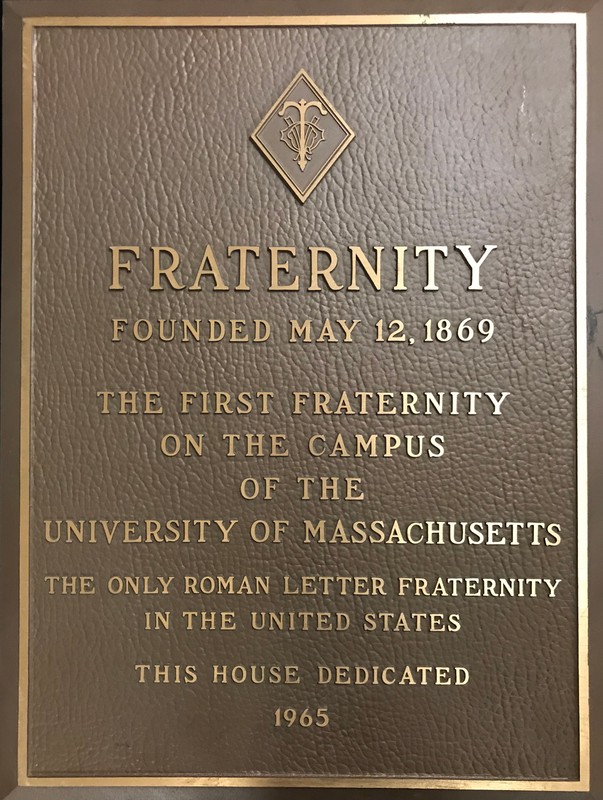 Q.T.V. Fraternity Plaque, ca. 1965.