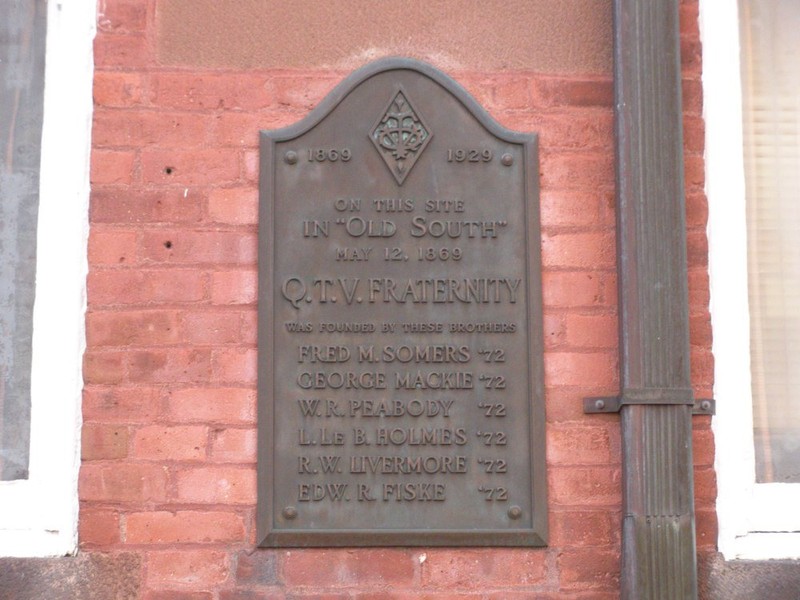 Q.T.V. Plaque, South College