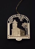 A souvenir ornament of Pineville Chapel, perfectly fit for the Christmas Trees made of pine.