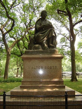 Close up photograph of the Sir Walter Scott Monument