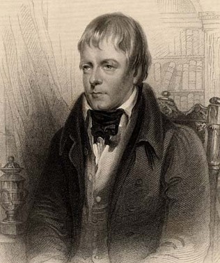 A portrait of Sir Walter Scott. 