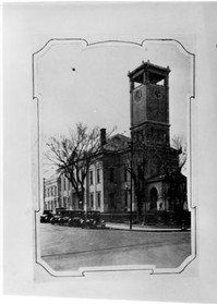 The Jackson County Courthouse in 1900. The structure served as Pleasanton's headquarters on Oct. 22, after Confederates were pushed out of Independence. Harry S. Truman later served here. Courtesy of University of Central Missouri History.