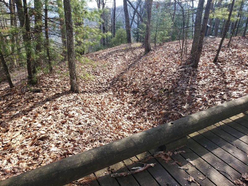 Remains of the trenches