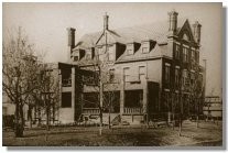 The orphanage was located here on Van Buren from 1896 to 1967 when it closed just ahead of the construction of the interstate. 