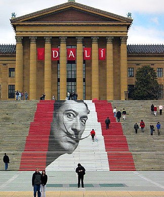 Surreal entrance display for the 2005 Salvador Dalí exhibition.