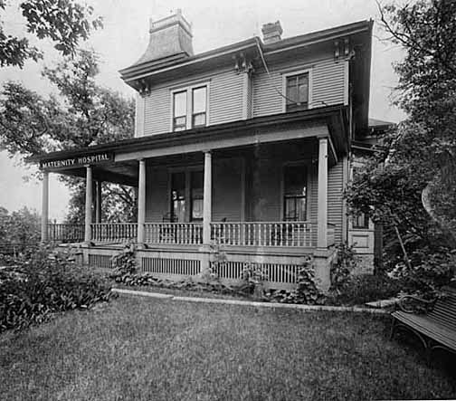 The Ankeny Family Home, which served as the hospital's main building from 1896-1916