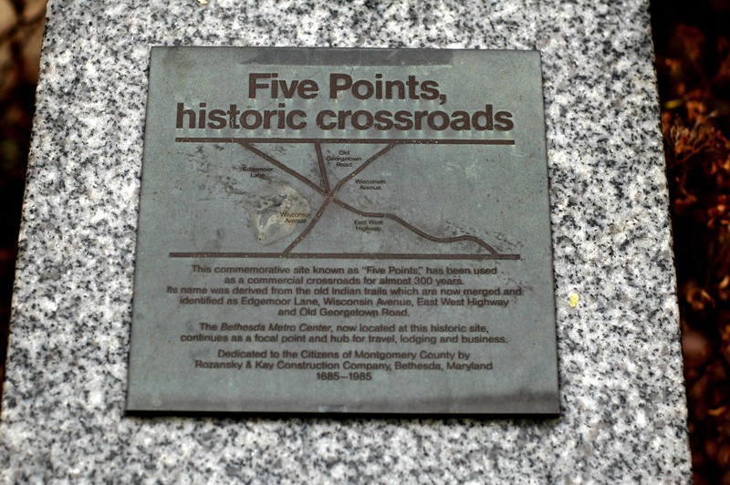 Five Points Historical Marker by Tom Fuchs on HMDB.org (reproduced under Fair Use)