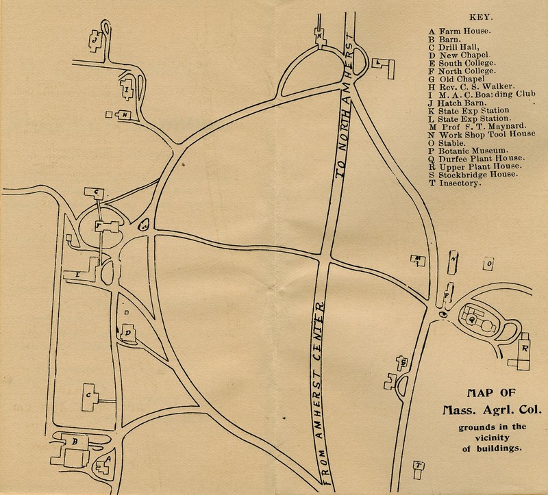 1893 MAC Campus Map. From Student Handbooks, University Archives (RG 30/00/2)