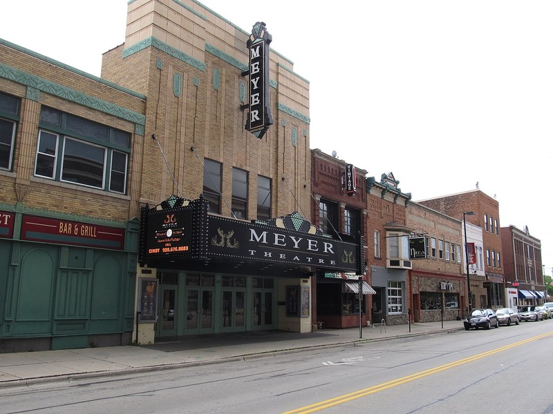 2013 Photo of the Meyer Theatre, formerly known as the Bay Theatre and, historically, the Fox Theatre