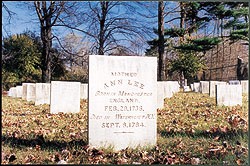 The grave of Mother Ann Lee