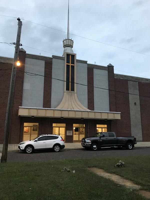 The main Sanctuary of Apostolic Life Cathedral which houses the current main worship center. It was constructed in 1990 by a collective effrot from the church workers.