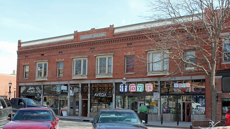 2013 photo of front of Margery Building on Main St. (Jeffrey Beall)