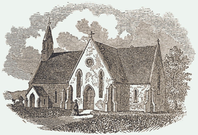 Engraving of St. Mary's Episcopal Church, 1853.