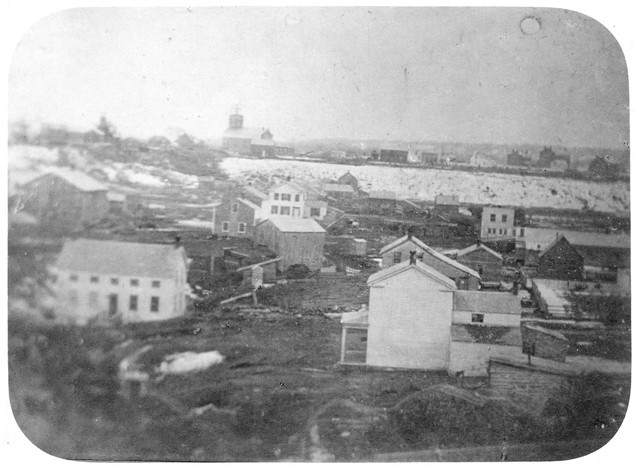 View of Kellogg Boulevard from Uppertown (1851)