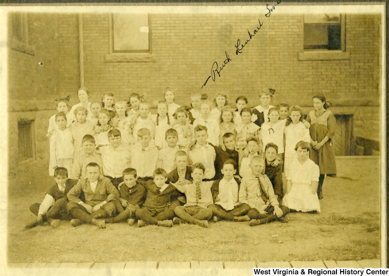 A class portrait of students at Seneca Elementary School. Photo courtesy of West Virginia and Regional History Center, WVU Libraries.