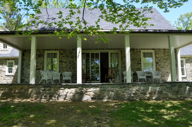 The back porch at Top Cottage