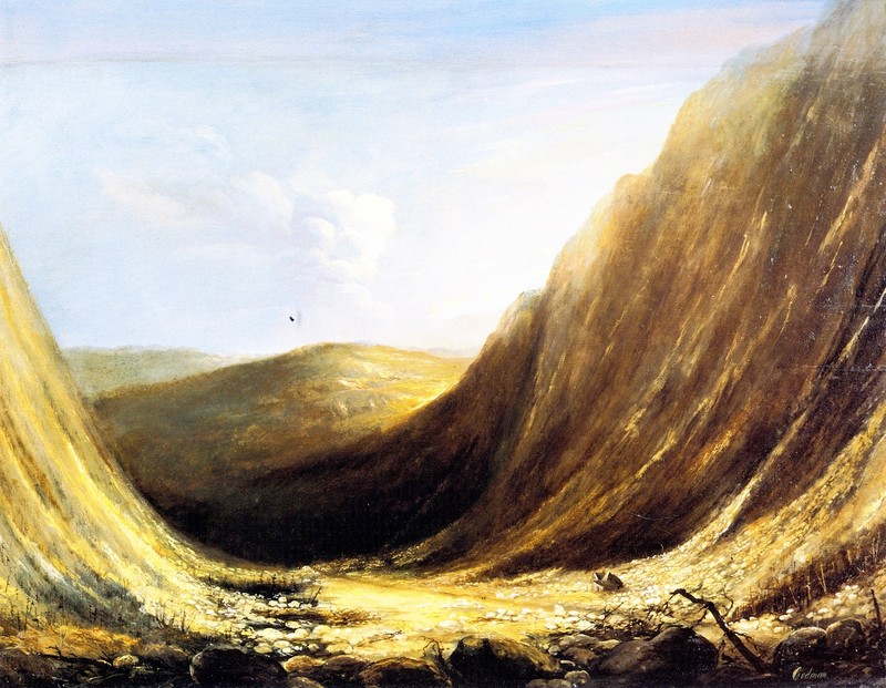 Codman painting of the site of the Willey Slide