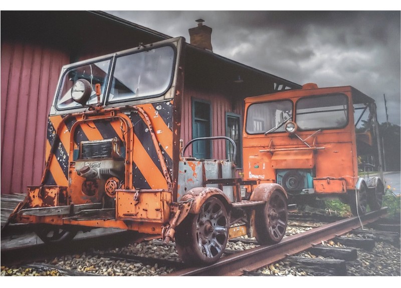 Railroad track vehicle display at MLSP