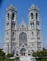 A view of the Cathedral Basilica.