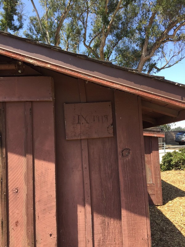 Red Barn sign - 'I.X. 1919'