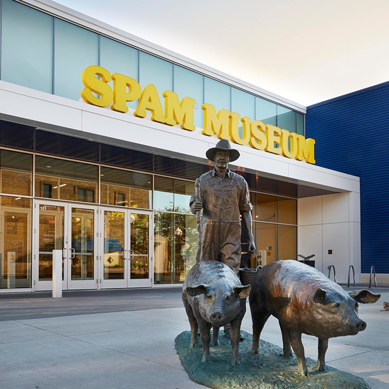 First opening in 1991, the Spam Museum moved to its current location in downtown Austin in 2016. Image obtained from spam.com. 