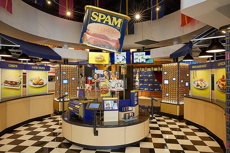 The Spam Museum boasts 14,000 square-feet of displays and interactive exhibits. Image obtained from hormelfoods.com.