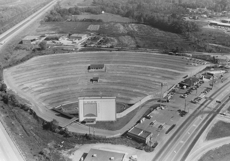 Aerial view of the East Drive-In Theater