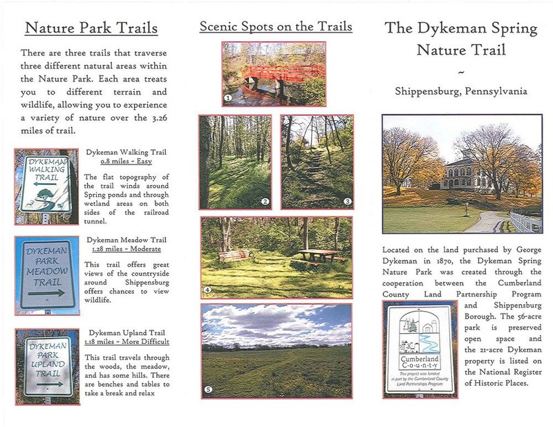 A short brochure describes the park's amenities.  