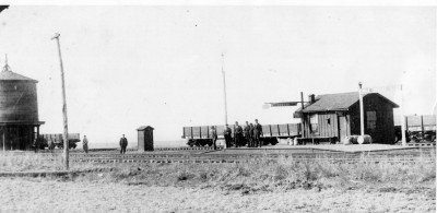 Original station at Edmond, 1887 (image from Edmond Historical Society & Museum)
