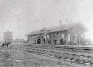 Edmond Depot, 1890 (image from Edmond Historical Society & Museum)