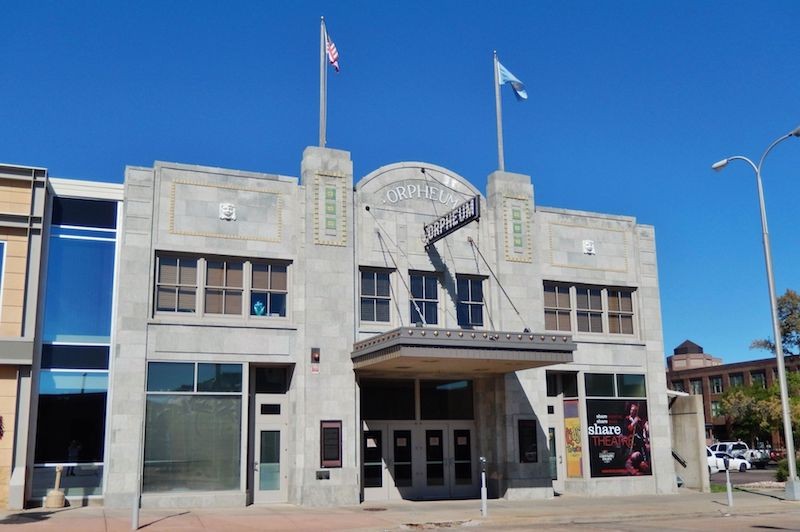 The Orpheum Theater was built in 1913 and is the oldest theater in the city still standing.