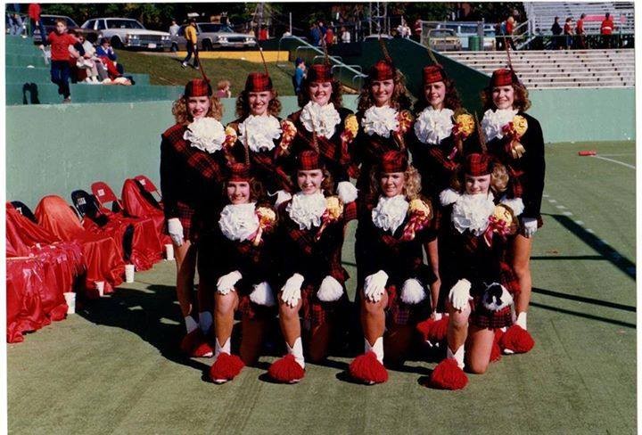 HEHS majorettes, 1986-7